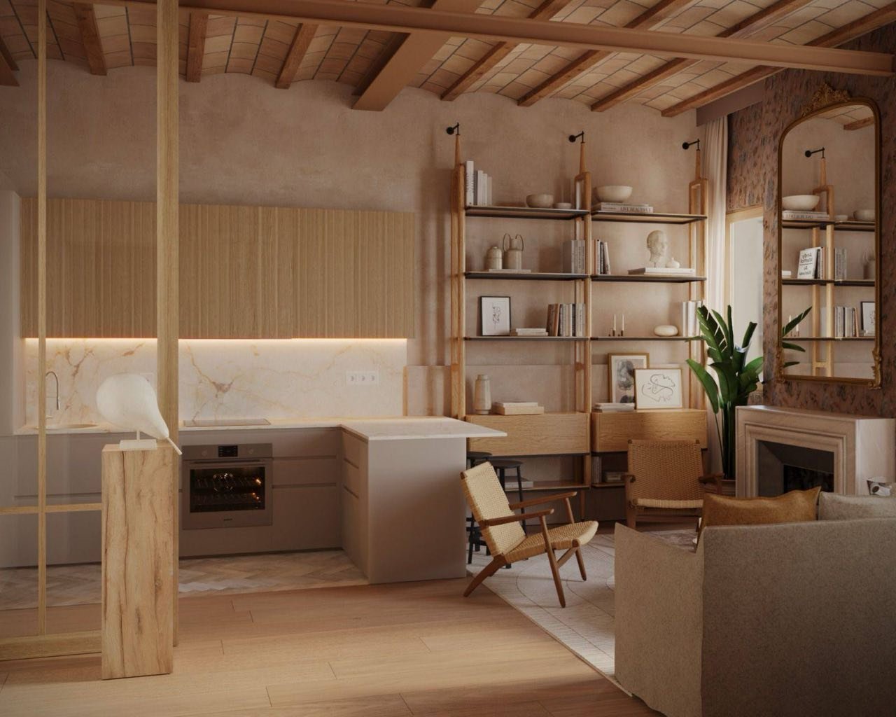 Apartamento de diseño junto al Palau de la Música – 58 m²
